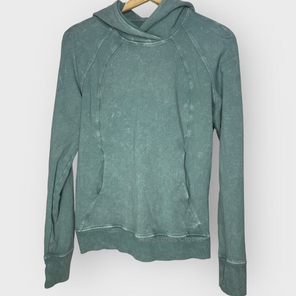 Lululemon Scuba Pullover Hoodie I Size 4 I Washed Blue I Sweatshirt Athleisure